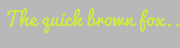 Image with Font Color CCE949 and Background Color B8B8B8
